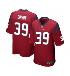 Men's Houston Texans #39 Tashaun Gipson Game Red Alternate Football Jersey
