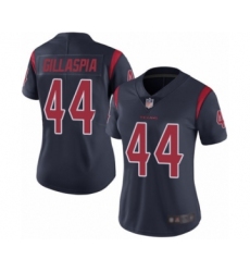 Women's Houston Texans #44 Cullen Gillaspia Limited Navy Blue Rush Vapor Untouchable Football Jersey
