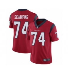 Men's Houston Texans #74 Max Scharping Red Alternate Vapor Untouchable Limited Player Football Jersey