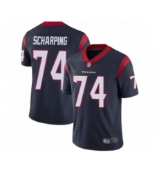 Youth Houston Texans #74 Max Scharping Navy Blue Team Color Vapor Untouchable Limited Player Football Jersey