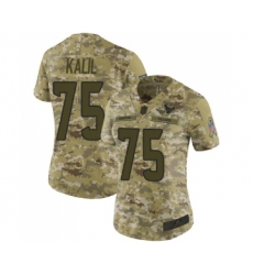 Women's Houston Texans #75 Matt Kalil Limited Camo 2018 Salute to Service Football Jersey
