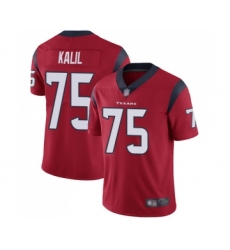 Youth Houston Texans #75 Matt Kalil Red Alternate Vapor Untouchable Limited Player Football Jersey