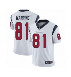 Youth Houston Texans #81 Kahale Warring White Vapor Untouchable Limited Player Football Jersey