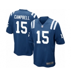 Men's Indianapolis Colts #15 Parris Campbell Game Royal Blue Team Color Football Jersey