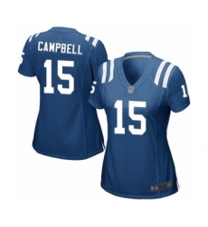 Women's Indianapolis Colts #15 Parris Campbell Game Royal Blue Team Color Football Jersey