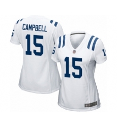 Women's Indianapolis Colts #15 Parris Campbell Game White Football Jersey