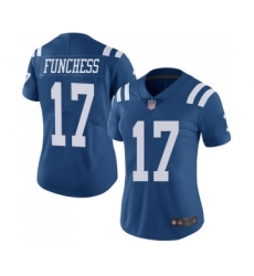 Women's Indianapolis Colts #17 Devin Funchess Limited Royal Blue Rush Vapor Untouchable Football Jersey