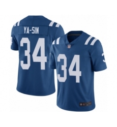 Men's Indianapolis Colts #34 Rock Ya-Sin Royal Blue Team Color Vapor Untouchable Limited Player Football Jersey