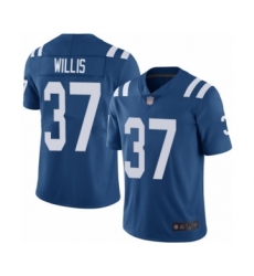 Men's Indianapolis Colts #37 Khari Willis Royal Blue Team Color Vapor Untouchable Limited Player Football Jersey