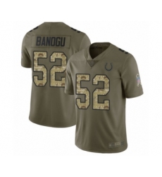 Men's Indianapolis Colts #52 Ben Banogu Limited Olive Camo 2017 Salute to Service Football Jersey
