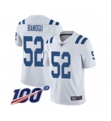 Men's Indianapolis Colts #52 Ben Banogu White Vapor Untouchable Limited Player 100th Season Football Jersey