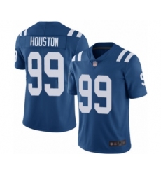 Men's Indianapolis Colts #99 Justin Houston Royal Blue Team Color Vapor Untouchable Limited Player Football Jersey