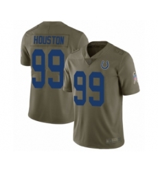 Youth Indianapolis Colts #99 Justin Houston Limited Olive 2017 Salute to Service Football Jersey
