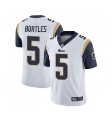 Youth Los Angeles Rams #5 Blake Bortles White Vapor Untouchable Limited Player Football Jersey