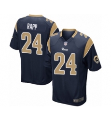 Men's Los Angeles Rams #24 Taylor Rapp Game Navy Blue Team Color Football Jersey