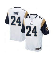 Men's Los Angeles Rams #24 Taylor Rapp Game White Football Jersey