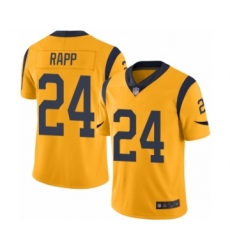 Men's Los Angeles Rams #24 Taylor Rapp Limited Gold Rush Vapor Untouchable Football Jersey