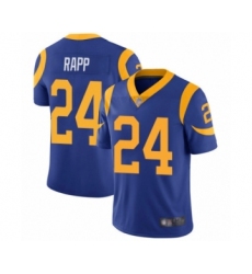 Men's Los Angeles Rams #24 Taylor Rapp Royal Blue Alternate Vapor Untouchable Limited Player Football Jersey