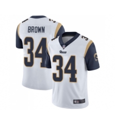 Men's Los Angeles Rams #34 Malcolm Brown White Vapor Untouchable Limited Player Football Jersey