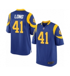 Men's Los Angeles Rams #41 David Long Game Royal Blue Alternate Football Jersey