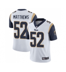 Youth Los Angeles Rams #52 Clay Matthews White Vapor Untouchable Limited Player Football Jersey