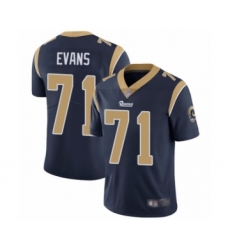 Youth Los Angeles Rams #71 Bobby Evans Navy Blue Team Color Vapor Untouchable Limited Player Football Jersey