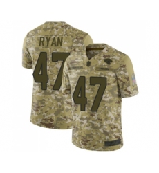 Men's Jacksonville Jaguars #47 Jake Ryan Limited Camo 2018 Salute to Service Football Jersey