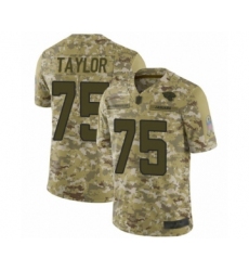 Men's Jacksonville Jaguars #75 Jawaan Taylor Limited Camo 2018 Salute to Service Football Jersey
