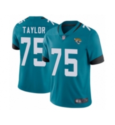 Men's Jacksonville Jaguars #75 Jawaan Taylor Teal Green Alternate Vapor Untouchable Limited Player Football Jersey