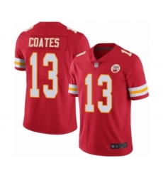 Youth Kansas City Chiefs #13 Sammie Coates Red Team Color Vapor Untouchable Limited Player Football Jersey