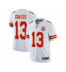 Youth Kansas City Chiefs #13 Sammie Coates White Vapor Untouchable Limited Player Football Jersey