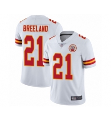 Men's Kansas City Chiefs #21 Bashaud Breeland White Vapor Untouchable Limited Player Football Jersey