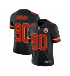 Youth Kansas City Chiefs #90 Emmanuel Ogbah Limited Black Rush Vapor Untouchable Football Jersey