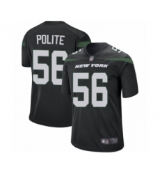 Men's New York Jets #56 Jachai Polite Game Navy Blue Alternate Football Jersey