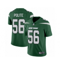 Men's New York Jets #56 Jachai Polite Green Team Color Vapor Untouchable Limited Player Football Jersey