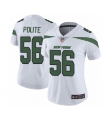 Women's New York Jets #56 Jachai Polite White Vapor Untouchable Limited Player Football Jersey
