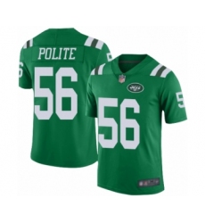 Youth New York Jets #56 Jachai Polite Limited Green Rush Vapor Untouchable Football Jersey