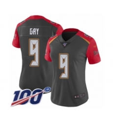 Women's Tampa Bay Buccaneers #9 Matt Gay Limited Gray Inverted Legend 100th Season Football Jersey
