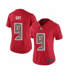Women's Tampa Bay Buccaneers #9 Matt Gay Limited Red Rush Vapor Untouchable Football Jersey