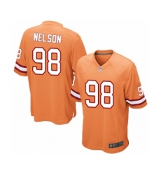 Men's Tampa Bay Buccaneers #98 Anthony Nelson Limited Orange Glaze Alternate Football Jersey