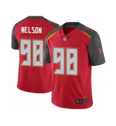 Men's Tampa Bay Buccaneers #98 Anthony Nelson Red Team Color Vapor Untouchable Limited Player Football Jersey