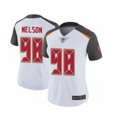 Women's Tampa Bay Buccaneers #98 Anthony Nelson White Vapor Untouchable Limited Player Football Jersey