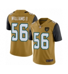 Youth Jacksonville Jaguars #56 Quincy Williams II Limited Gold Rush Vapor Untouchable Football Jersey