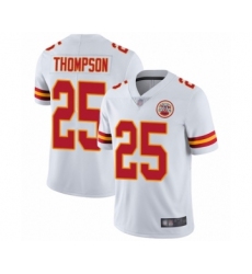 Men's Kansas City Chiefs #25 Darwin Thompson White Vapor Untouchable Limited Player Football Jersey
