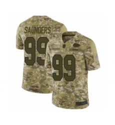 Men's Kansas City Chiefs #99 Khalen Saunders Limited Camo 2018 Salute to Service Football Jersey
