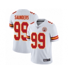 Men's Kansas City Chiefs #99 Khalen Saunders White Vapor Untouchable Limited Player Football Jersey