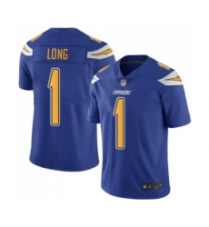 Youth Los Angeles Chargers #1 Ty Long Limited Electric Blue Rush Vapor Untouchable Football Jersey