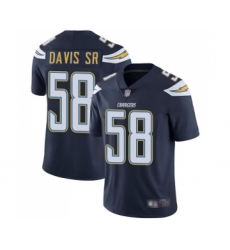 Youth Los Angeles Chargers #58 Thomas Davis Sr Navy Blue Team Color Vapor Untouchable Limited Player Football Jersey