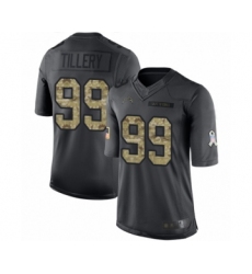 Youth Los Angeles Chargers #99 Jerry Tillery Limited Black 2016 Salute to Service Football Jersey