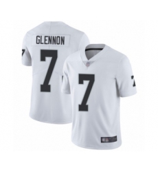 Men's Oakland Raiders #7 Mike Glennon White Vapor Untouchable Limited Player Football Jersey